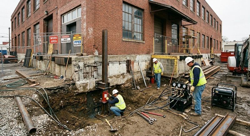 Building Foundation Repair in Chestnut Hill, MA