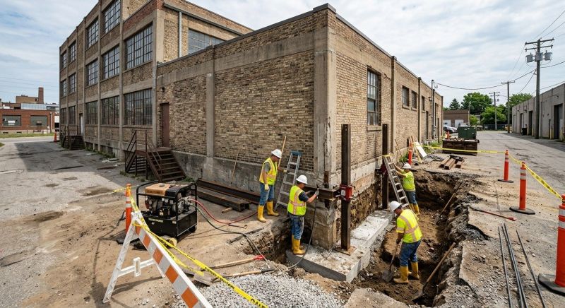 Building Foundation Repair in Foxboro, MA