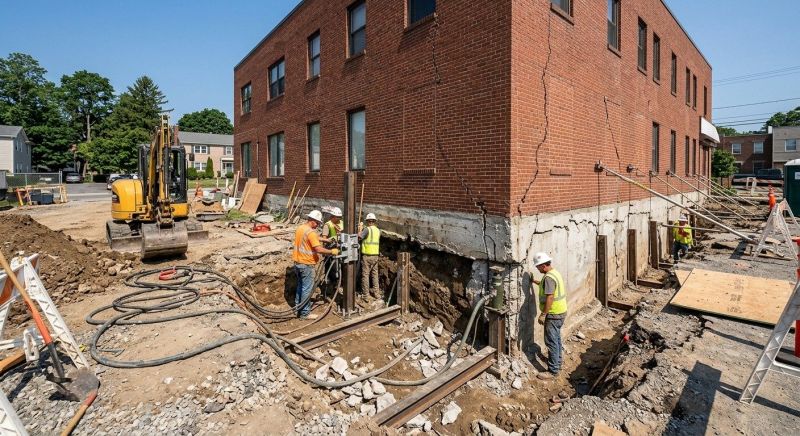 Building Foundation Repair in Hanover, MA