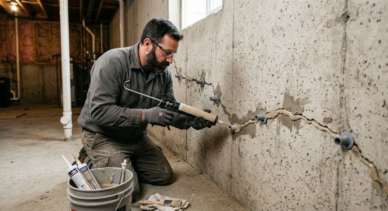 Cracked Foundation Repair in Quincy, MA