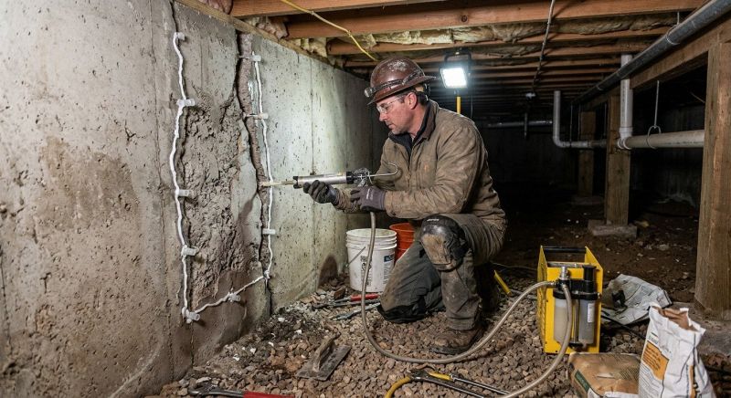 Crawlspace Foundation Repair in Sherborn, MA