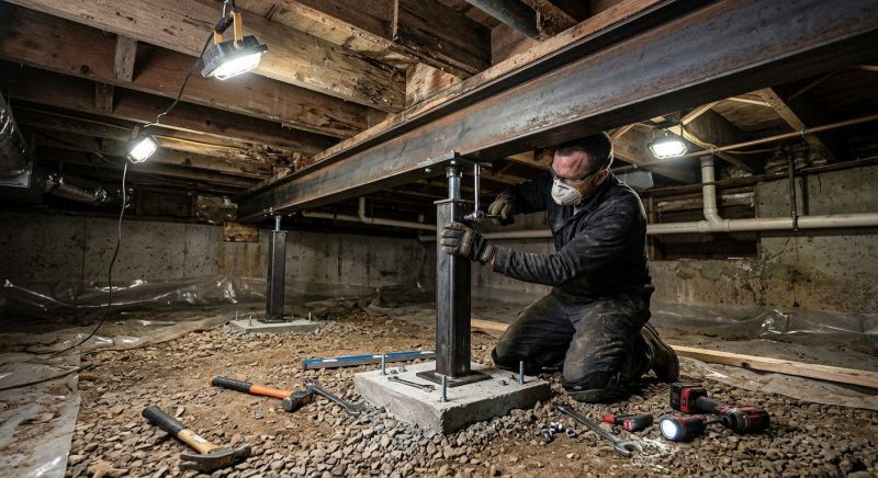 Crawlspace Structural Repair in Cambridge, MA