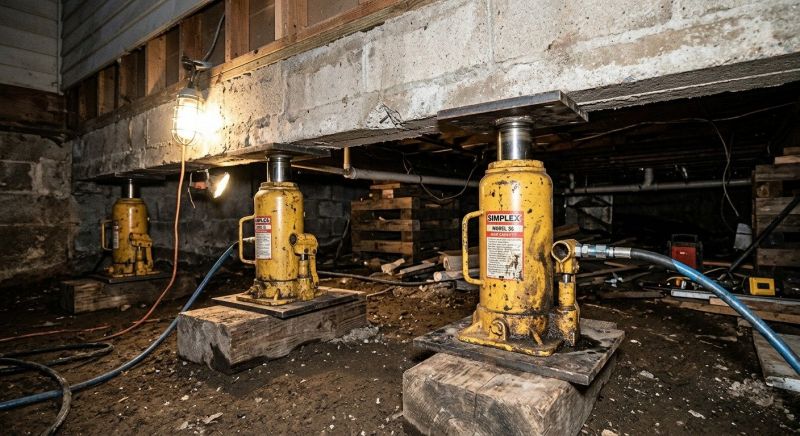 Foundation Jacking in Braintree, MA