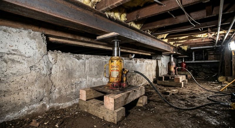 Foundation Jacking in Middleton, MA