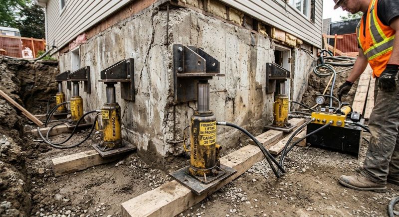 Foundation Jacking in Reading, MA