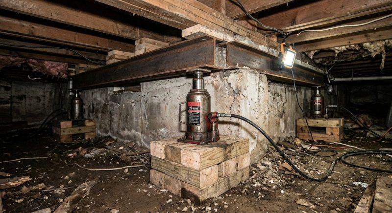 Foundation Jacking in Reading, MA