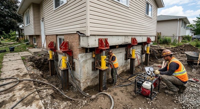 Foundation Lifting in Hingham, MA