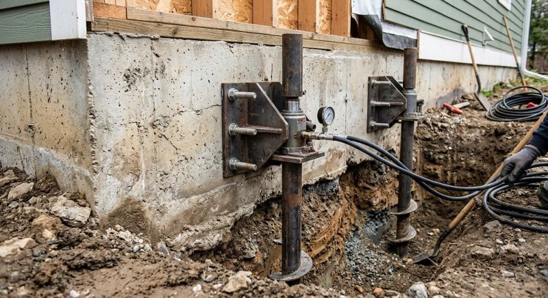 Foundation Pier Leveling in Cambridge, MA