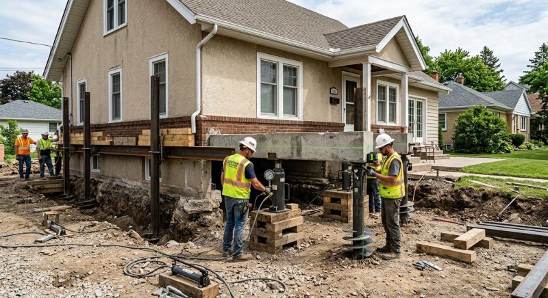 Foundation Releveling in Cambridge, MA
