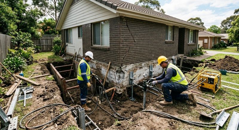 Foundation Stabilizing in Woburn, MA
