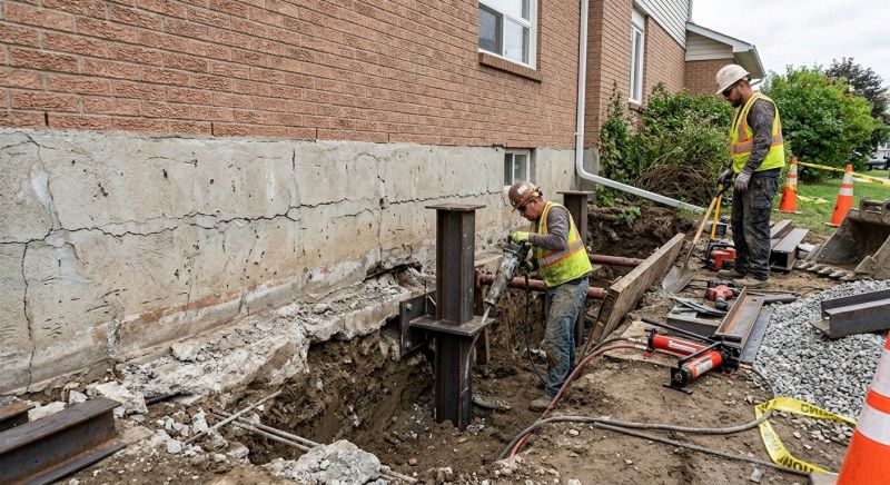 Foundation Structural Repair in Dracut, MA