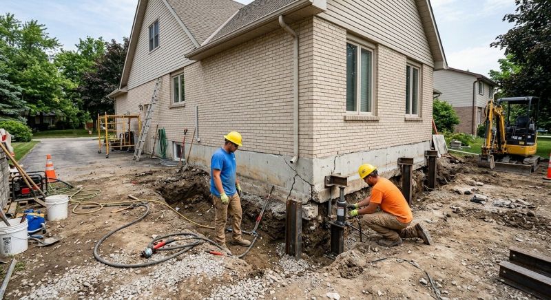 Helical Piers Installation in Cambridge, MA