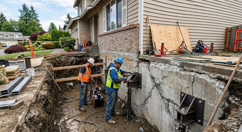 Home Foundation Repair in Holliston, MA