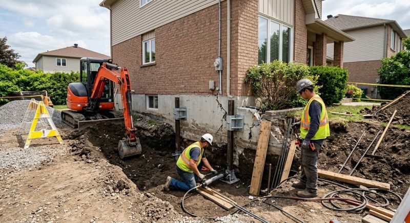 House Foundation Repair in Burlington, MA