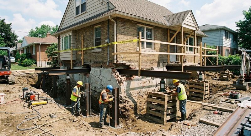 House Foundation Repair in Concord, MA