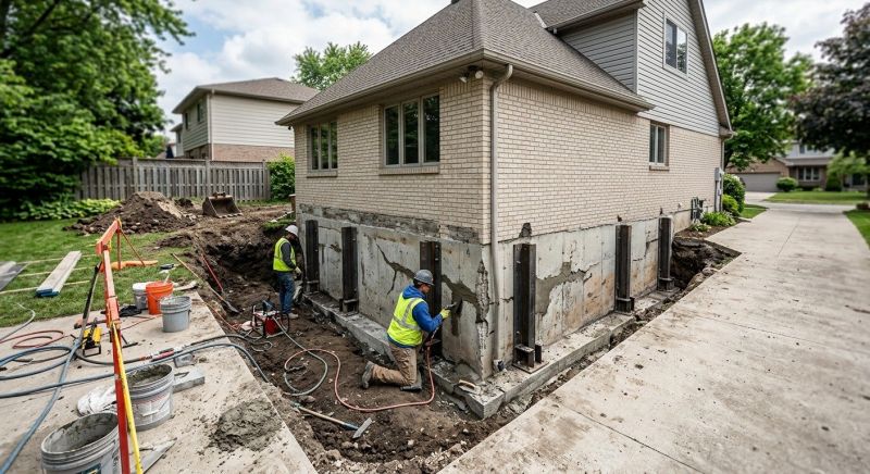 House Foundation Repair in Hingham, MA