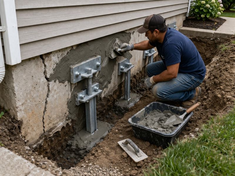 House Foundation Repair in Middleton, MA