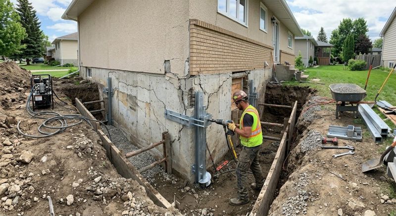 House Foundation Repair in Winchester, MA