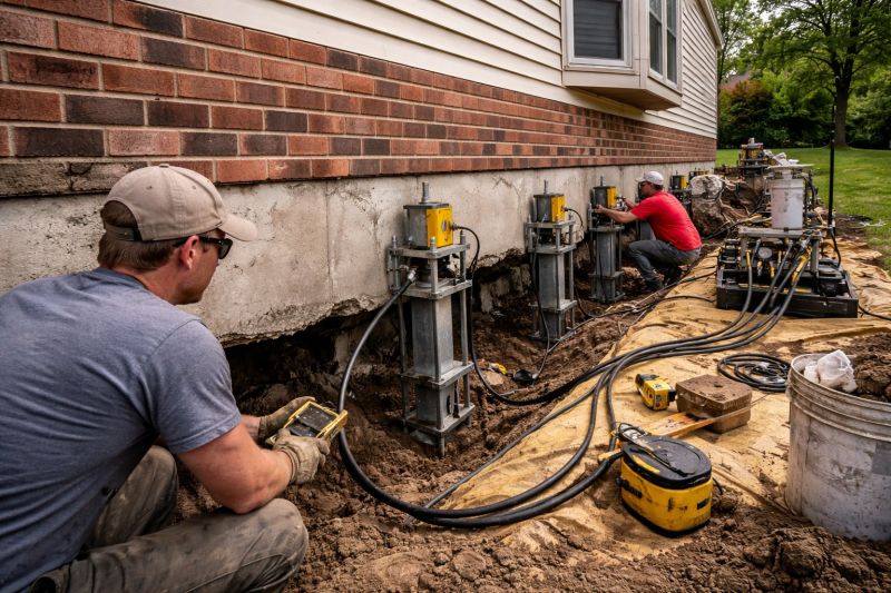 Settling Foundation Service in Acton, MA