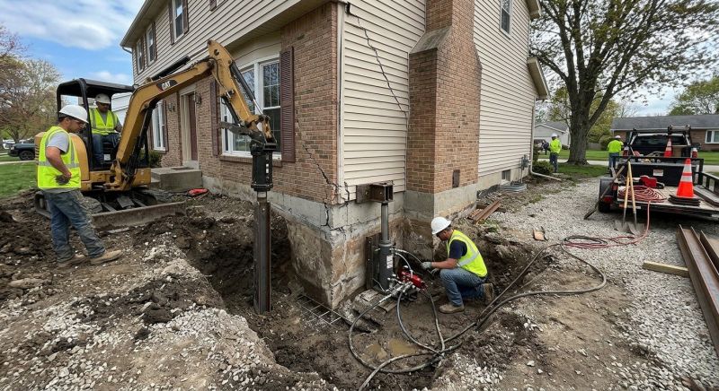 Sinking Foundation Repair in Sudbury, MA
